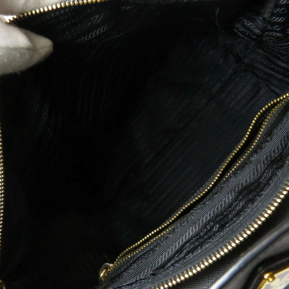 Prada Tessuto saffiano leather tote bag black - Picture 5 of 11